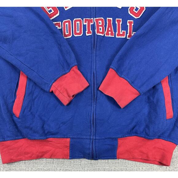 New York Giants Hoodie Sweatshirt Mens XXL Blue Red Football Full Zip G-III - Picture 5 of 13